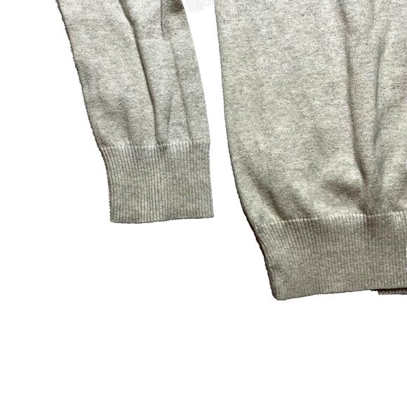 American Eagle Men’s V-Neck Cotton Sweater XL Gray Athletic Fit - Picture 4 of 11